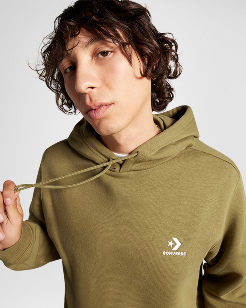 Converse Converse Go-To Embroidered Star Chevron Standard-Fit Fleece Hoodie Cosmic Turtle | 925WETOUC