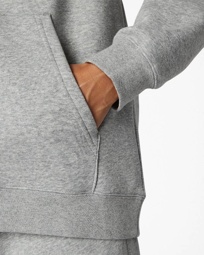 Converse Converse Go-To Embroidered Star Chevron Standard-Fit Fleece Hoodie Grå | 701NOUAQY
