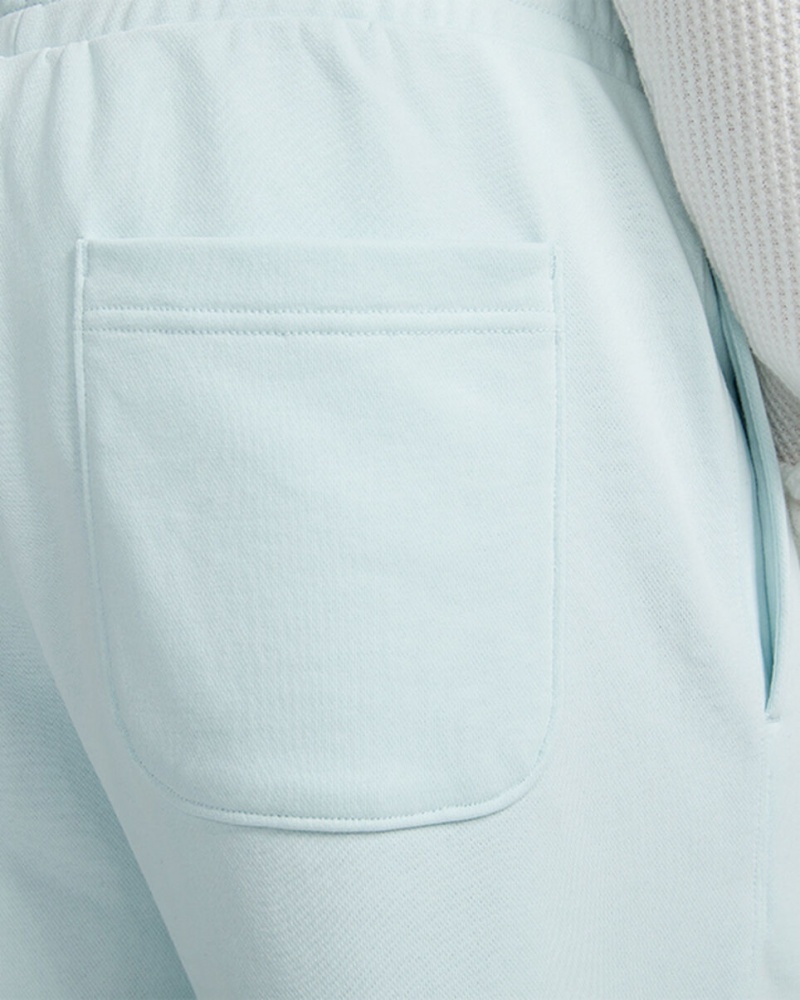 Converse Converse Go-To Embroidered Star Chevron Standard-Fit Fleece Korta Aqua Mist | 107HZNFUL