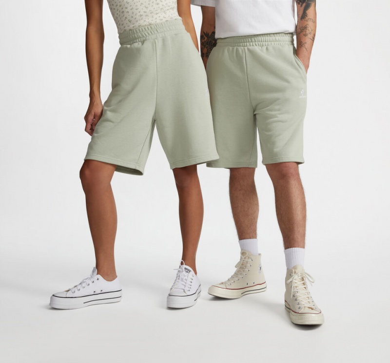 Converse Converse Go-To Embroidered Star Chevron Standard-Fit Fleece Korta Summit Sage | 873WXSHPQ