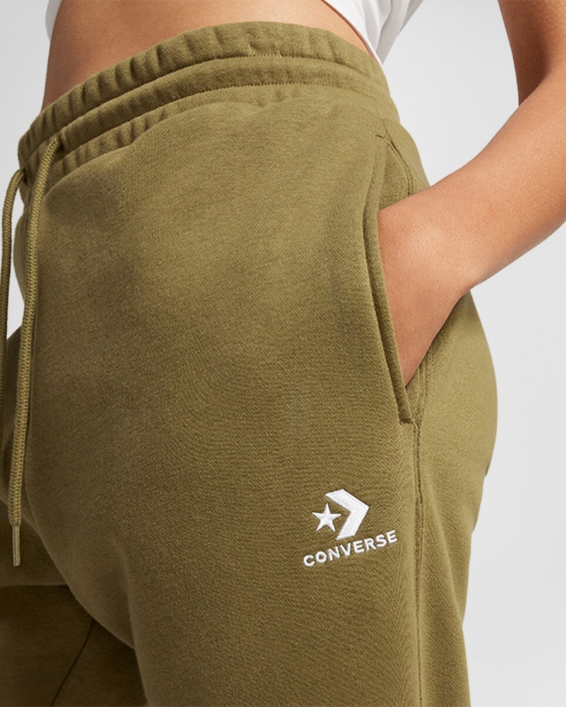 Converse Converse Go-To Embroidered Star Chevron Standard-Fit Fleece Sweatpant Cosmic Turtle | 567DTYKAS