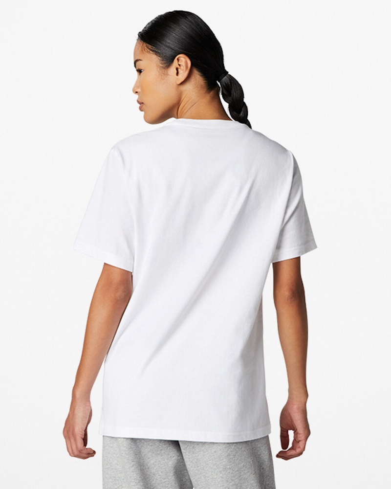 Converse Converse Go-To Embroidered Star Chevron Standard-Fit T-Shirt Vita | 738JWLUVF