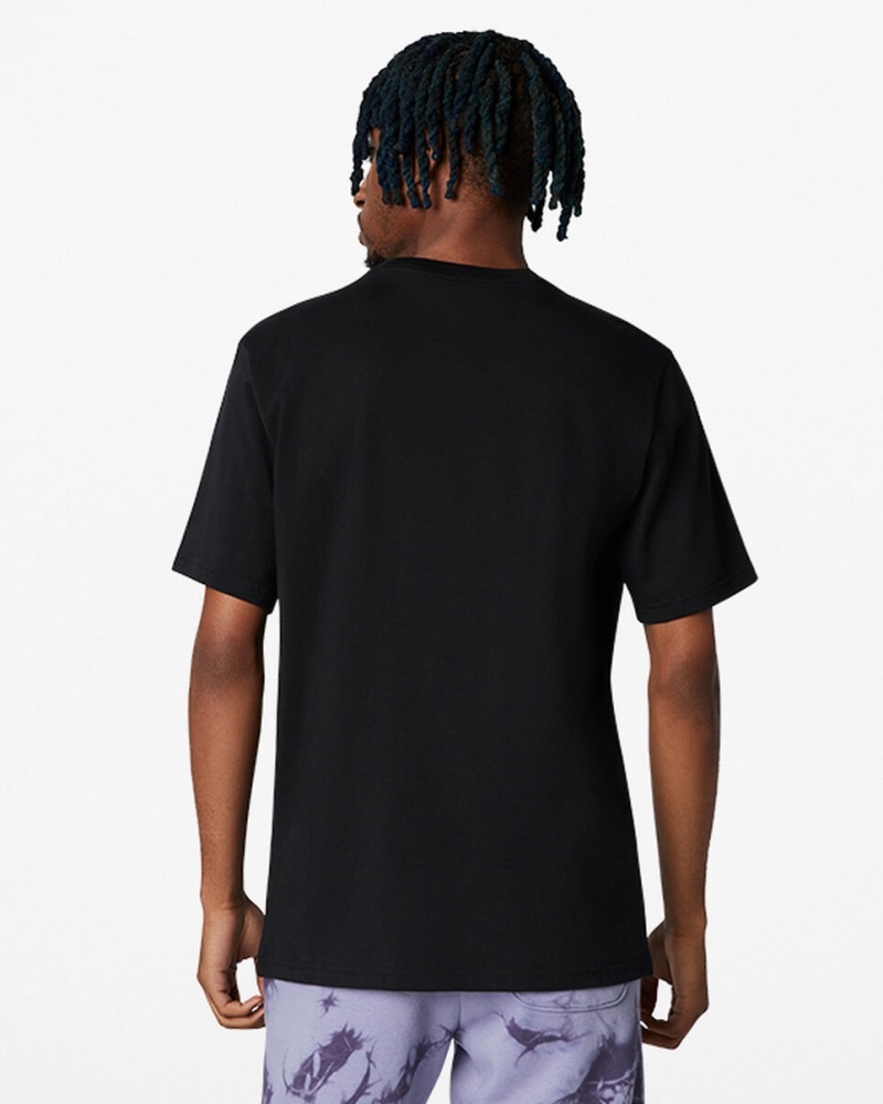 Converse Converse Go-To Embroidered Star Chevron Standard-Fit T-Shirt Svarta | 084FGAXRY