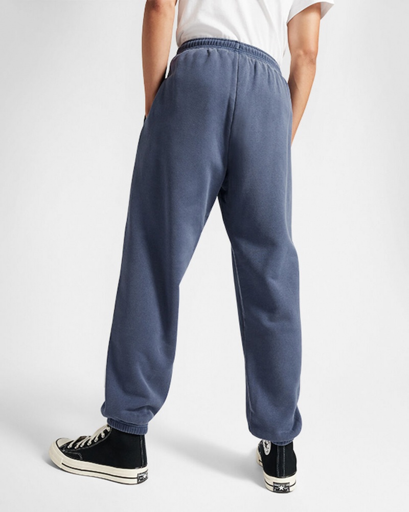 Converse Converse Go-To Sneaker Patch Loose-Fit Sweatpants Blå | 453IHVNAD
