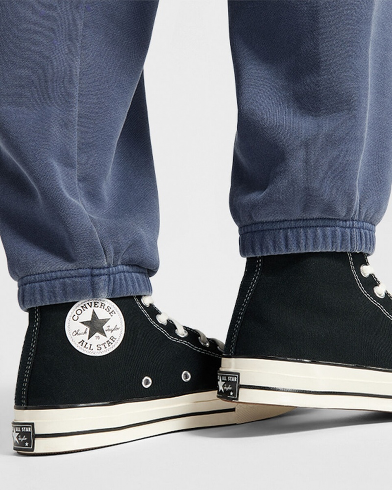 Converse Converse Go-To Sneaker Patch Loose-Fit Sweatpants Blå | 453IHVNAD