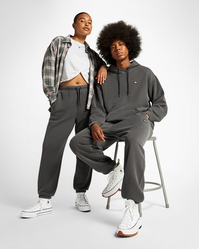 Converse Converse Go-To Sneaker Patch Loose-Fit Sweatpants Svarta | 173AGSWBE