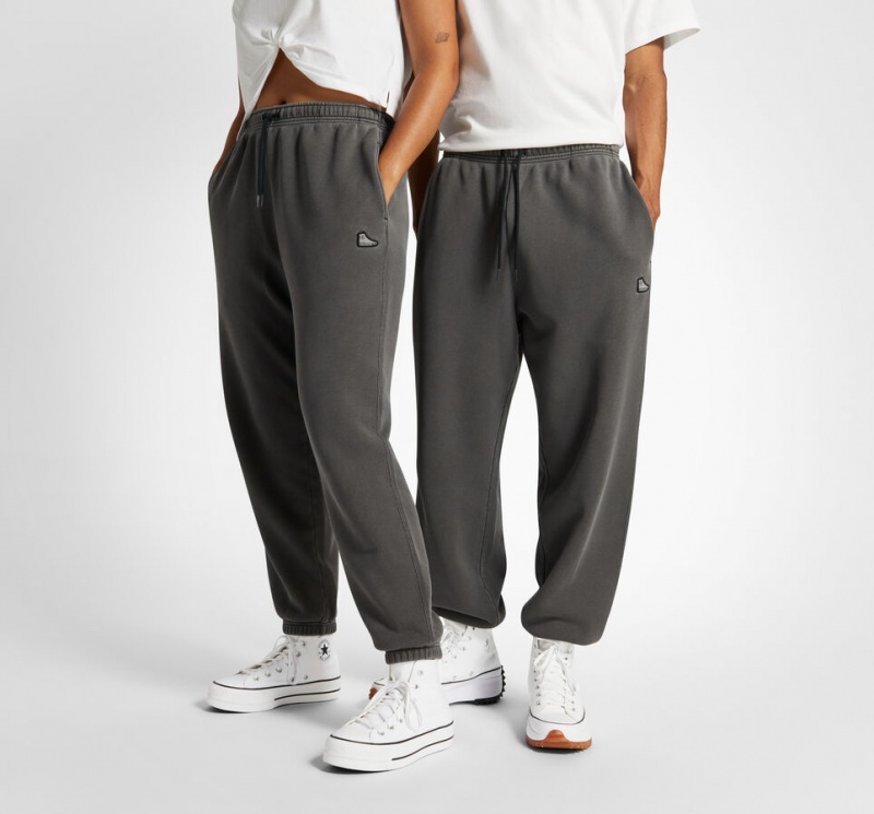 Converse Converse Go-To Sneaker Patch Loose-Fit Sweatpants Svarta | 173AGSWBE