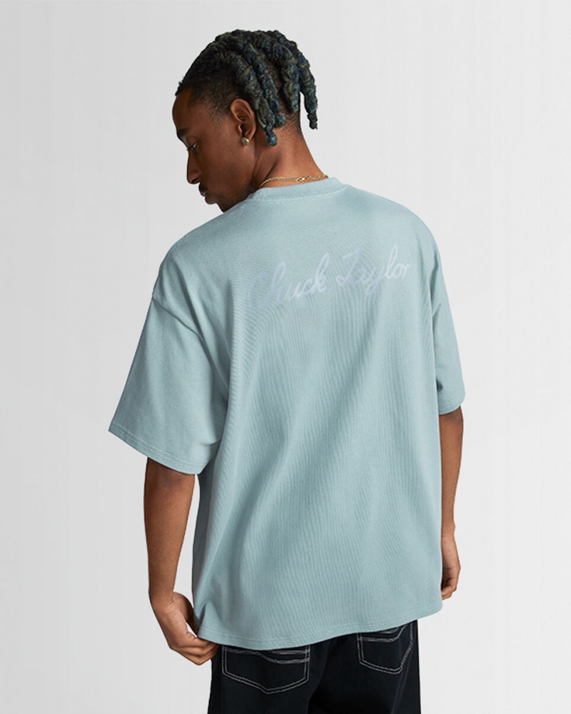 Converse Converse Go-To Sneaker Patch Loose-Fit T-Shirt Grå | 254VUJXHW