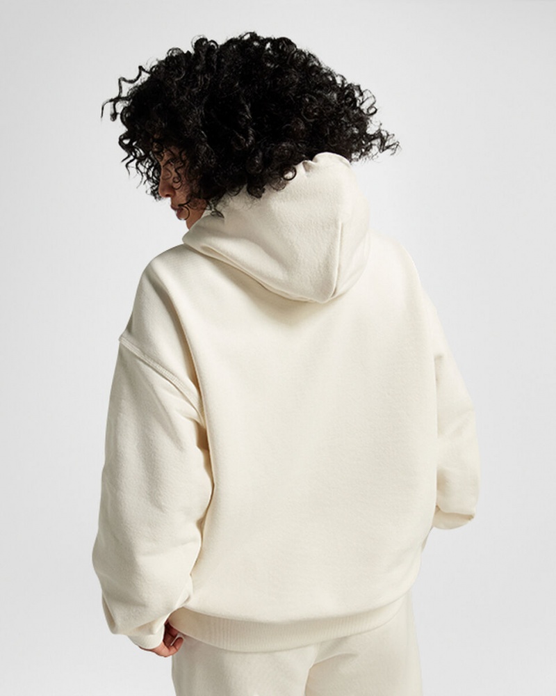 Converse Converse Gold Standard Loose-Fit Pullover Hoodie Egret | 983LAYVXO