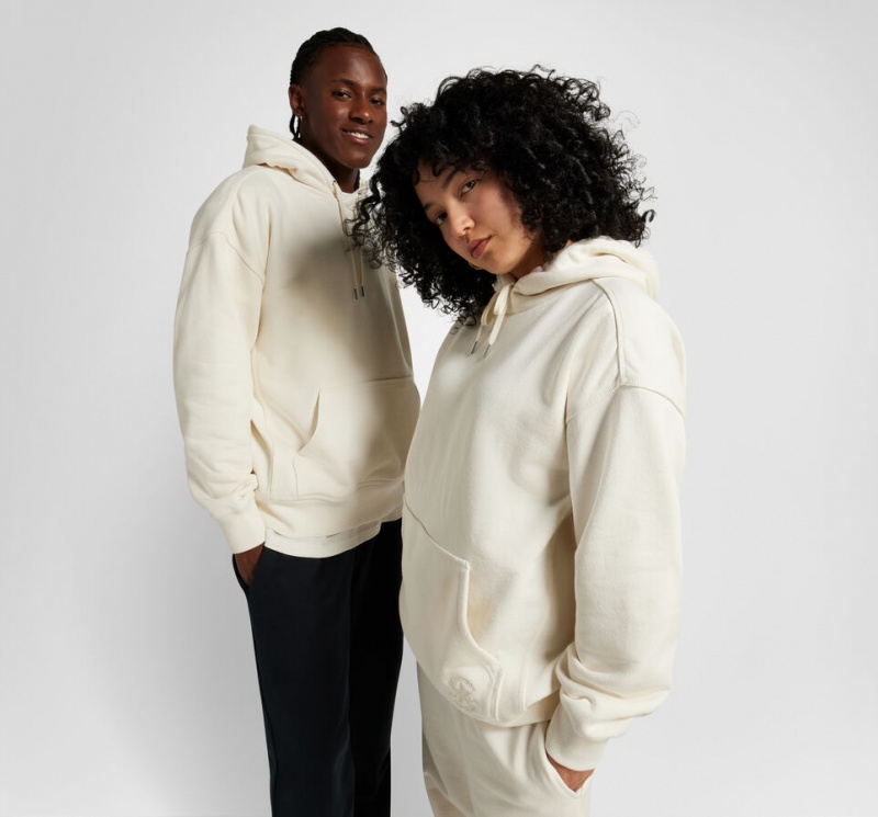 Converse Converse Gold Standard Loose-Fit Pullover Hoodie Egret | 983LAYVXO
