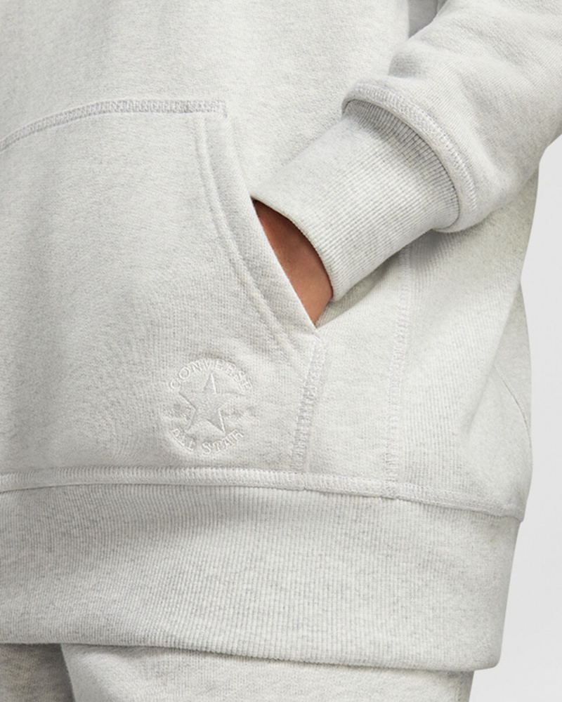 Converse Converse Gold Standard Loose-Fit Pullover Hoodie Ljusgrå | 294UKNXMD