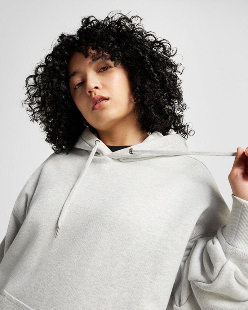 Converse Converse Gold Standard Loose-Fit Pullover Hoodie Ljusgrå | 294UKNXMD