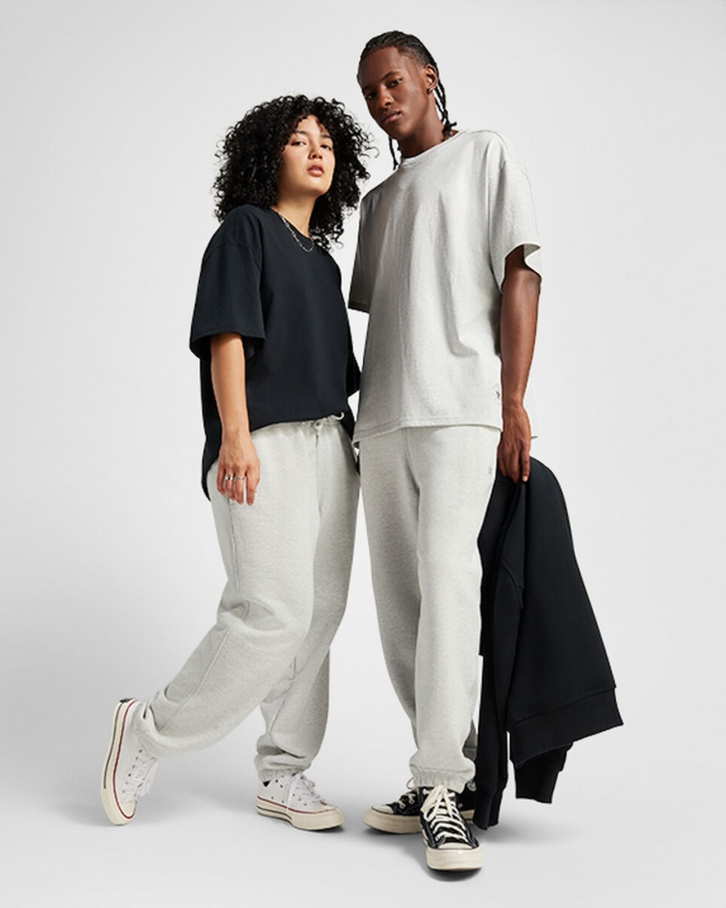 Converse Converse Gold Standard Loose-Fit Sweatpants Ljusgrå | 872LUMPRE