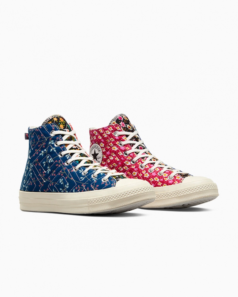 Converse Converse Upcycled Floral Chuck 70 Svarta Röda Blå | 238VZEUDN