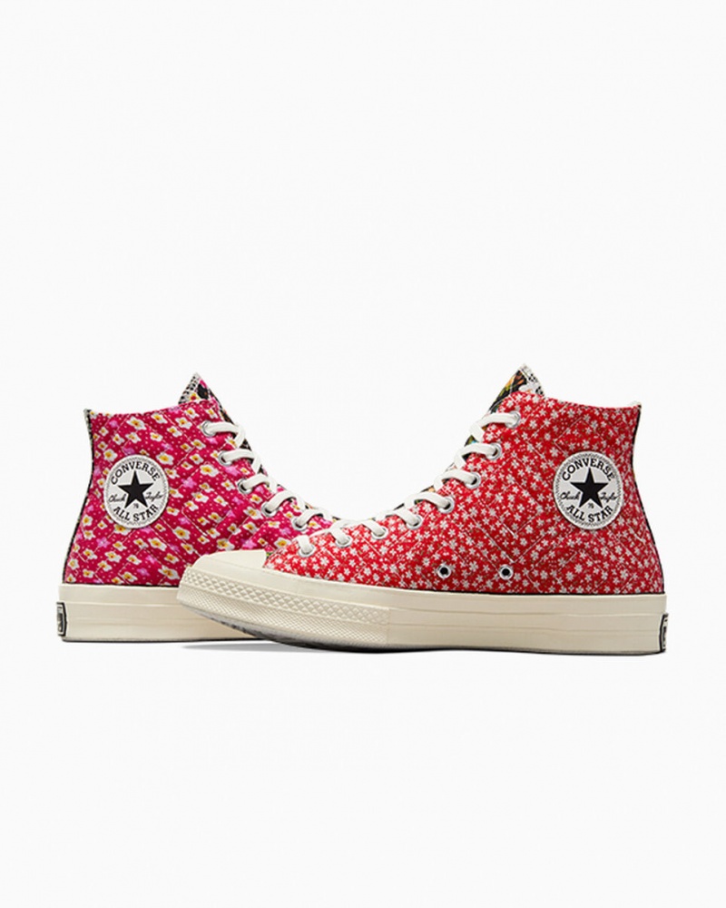 Converse Converse Upcycled Floral Chuck 70 Svarta Röda Blå | 238VZEUDN
