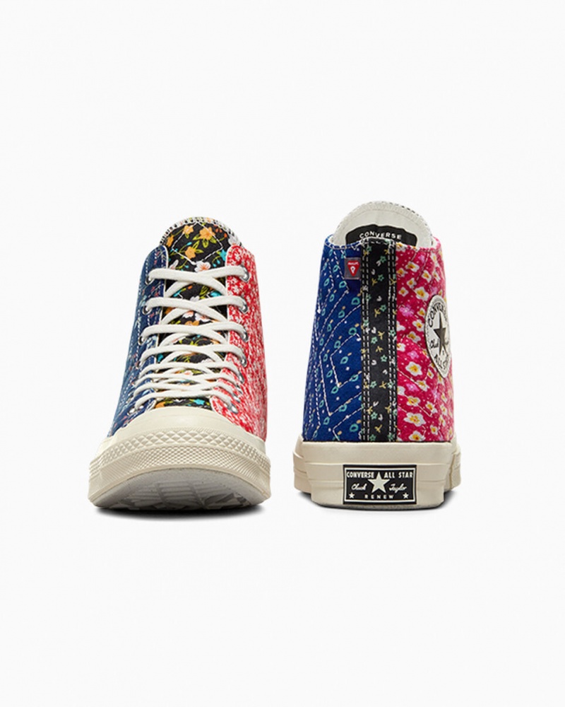 Converse Converse Upcycled Floral Chuck 70 Svarta Röda Blå | 238VZEUDN