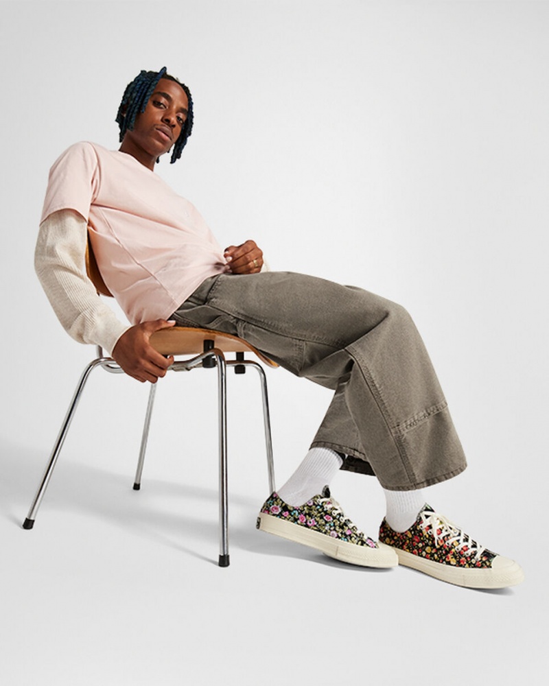 Converse Converse Upcycled Floral Chuck 70 Svarta Svarta | 682QEZTBG
