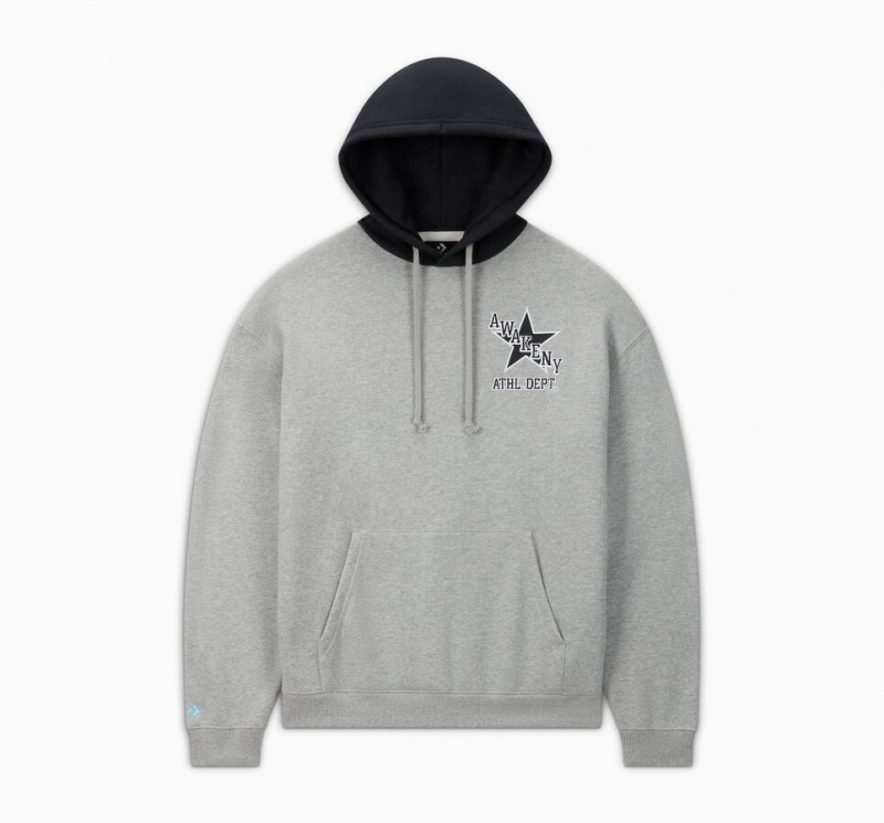 Converse Converse x Awake NY French Terry Hoodie Grå | 643NYSRKW