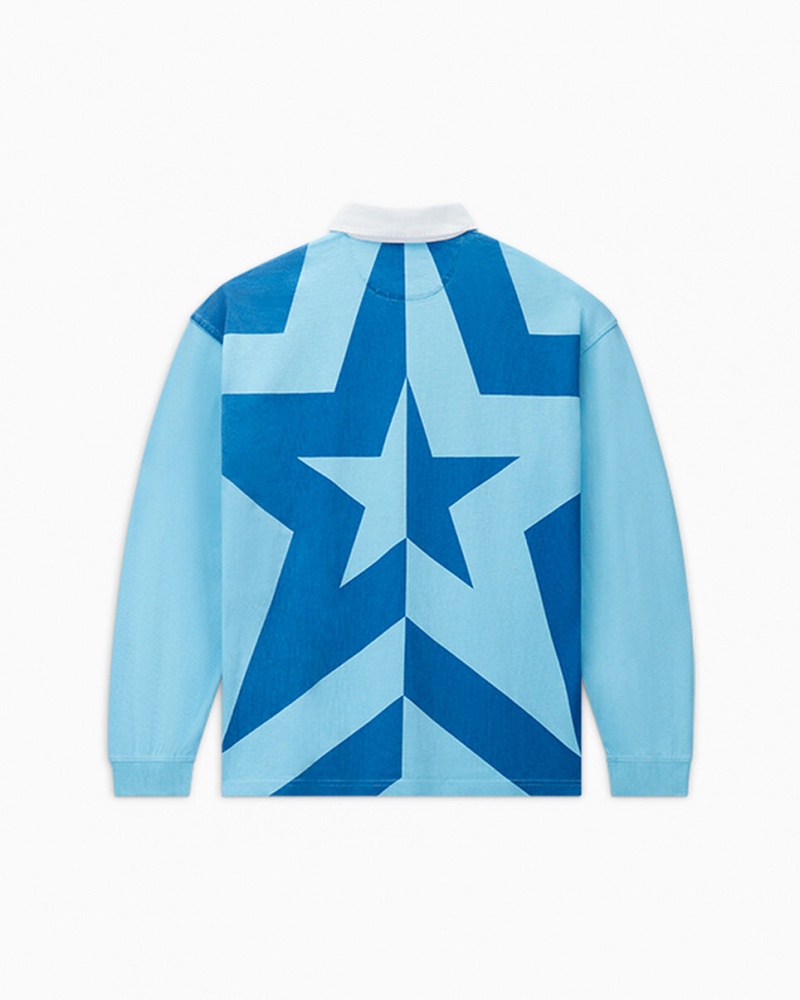 Converse Converse x Awake NY Rugby Shirt Baltic Sea | 947CTGBAI