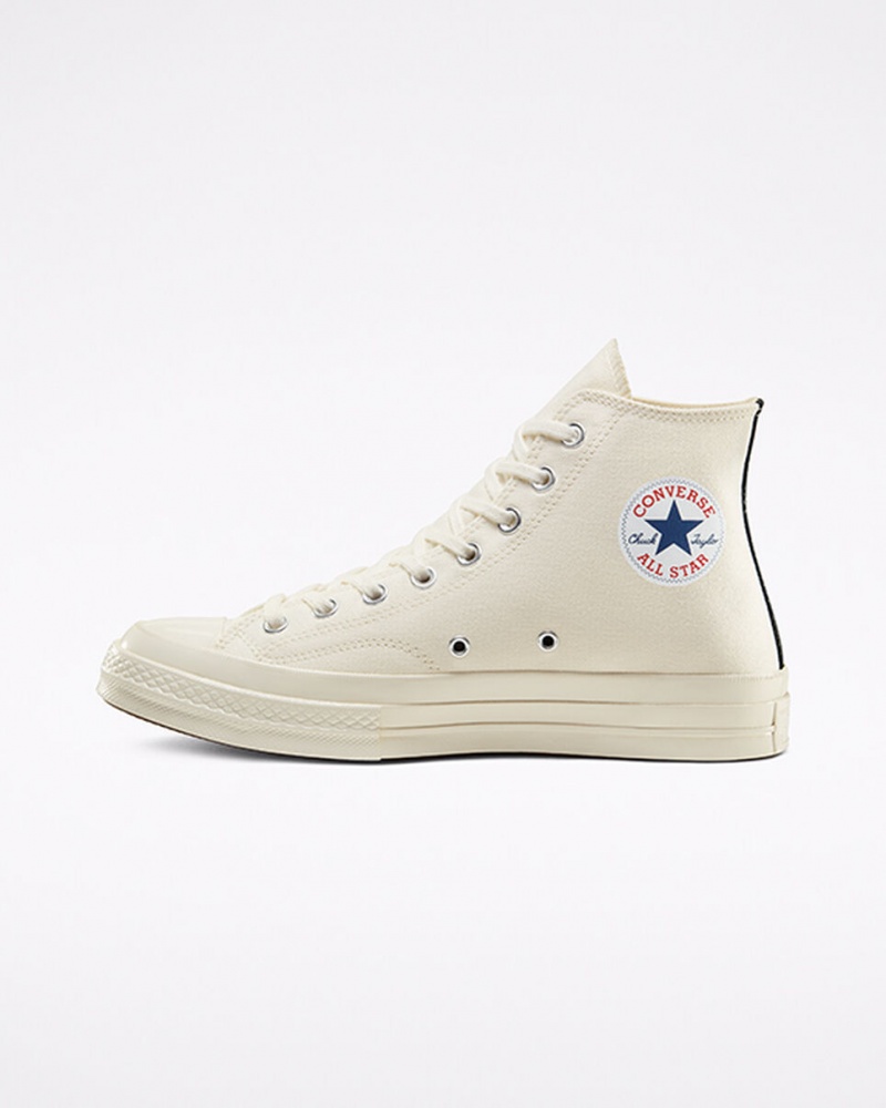Converse Converse x Comme des Garçons PLAY Chuck 70 Vita Röda | 984ESHKPN