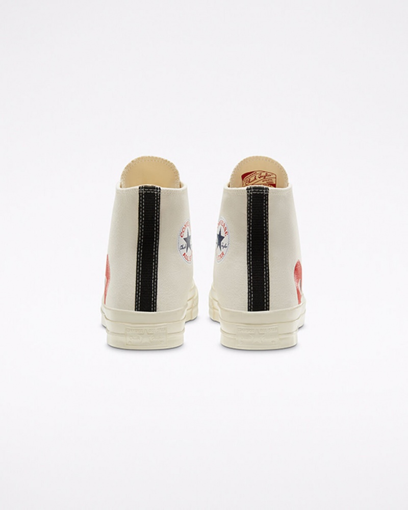Converse Converse x Comme des Garçons PLAY Chuck 70 Vita Röda | 984ESHKPN