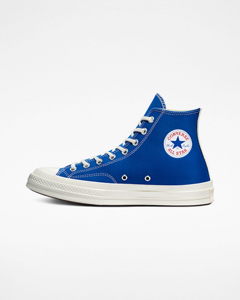 Converse Converse x Comme des Garçons PLAY Chuck 70 Blå Svarta | 290QRWHGT