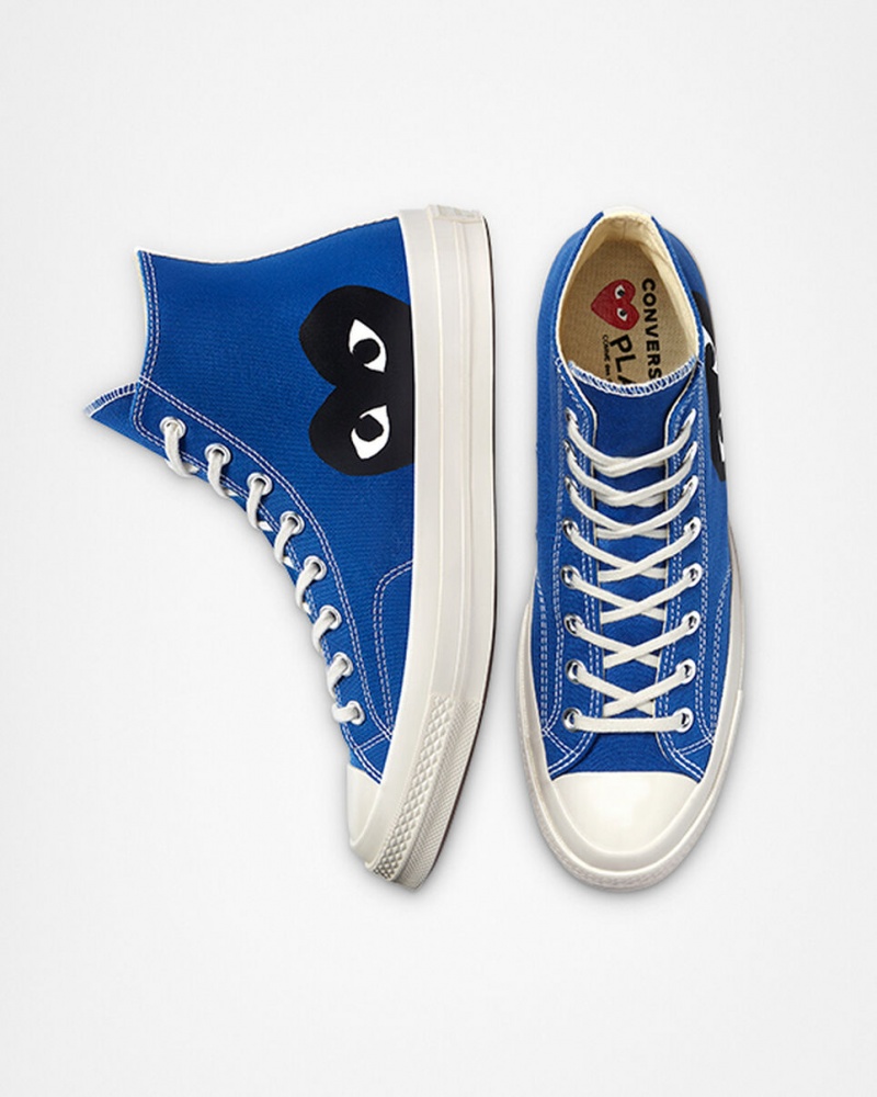 Converse Converse x Comme des Garçons PLAY Chuck 70 Blå Svarta | 290QRWHGT