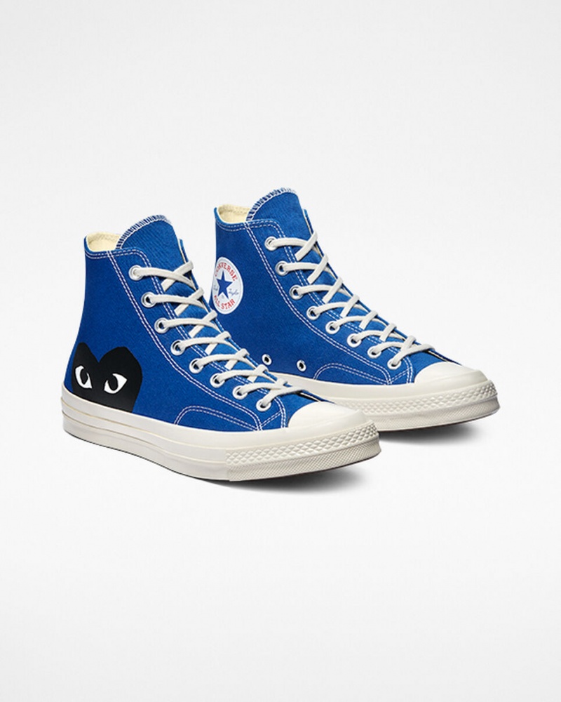 Converse Converse x Comme des Garçons PLAY Chuck 70 Blå Svarta | 290QRWHGT
