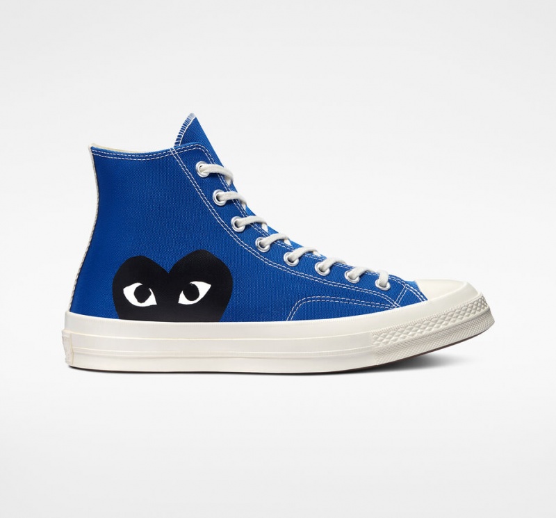 Converse Converse x Comme des Garçons PLAY Chuck 70 Blå Svarta | 290QRWHGT