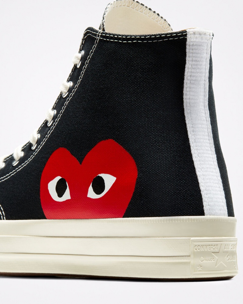 Converse Converse x Comme des Garçons PLAY Chuck 70 Svarta Vita Röda | 792TCGRJD
