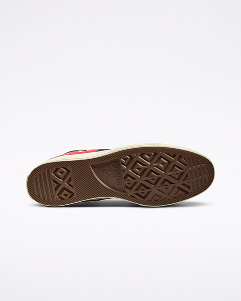 Converse Converse x Comme des Garçons PLAY Chuck 70 Svarta Vita Röda | 792TCGRJD