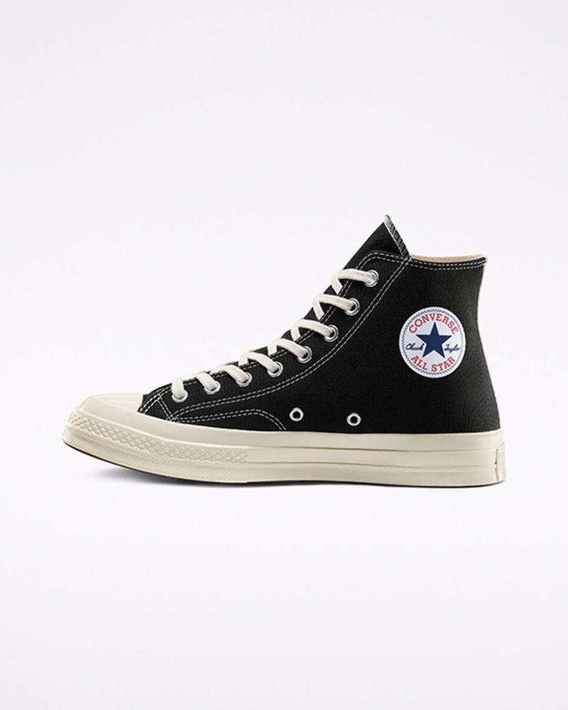 Converse Converse x Comme des Garçons PLAY Chuck 70 Svarta Vita Röda | 871ENLUPQ