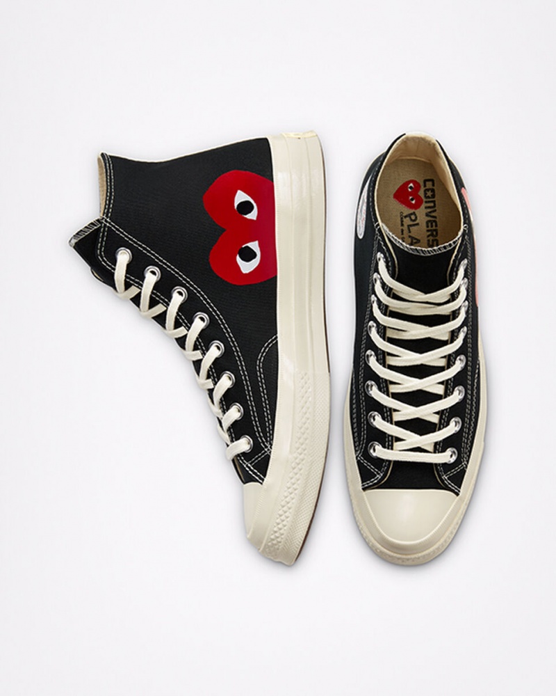 Converse Converse x Comme des Garçons PLAY Chuck 70 Svarta Vita Röda | 871ENLUPQ