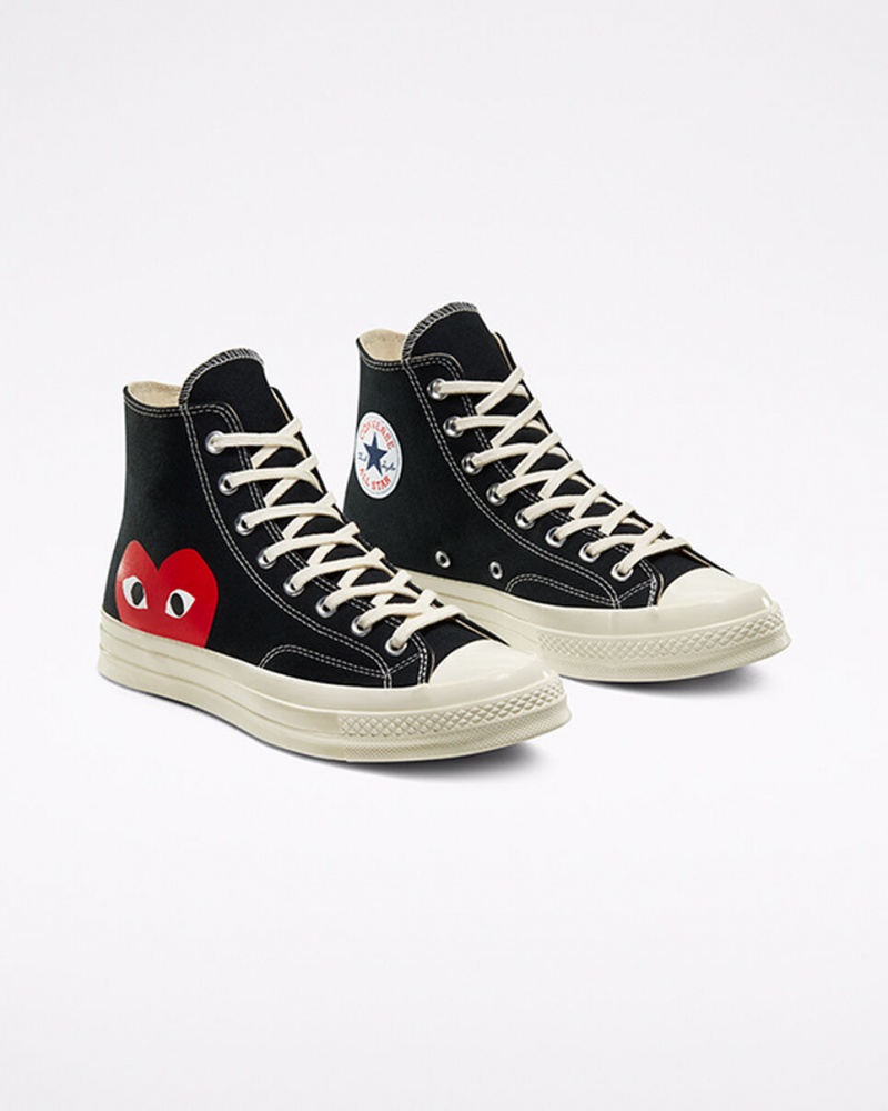 Converse Converse x Comme des Garçons PLAY Chuck 70 Svarta Vita Röda | 871ENLUPQ