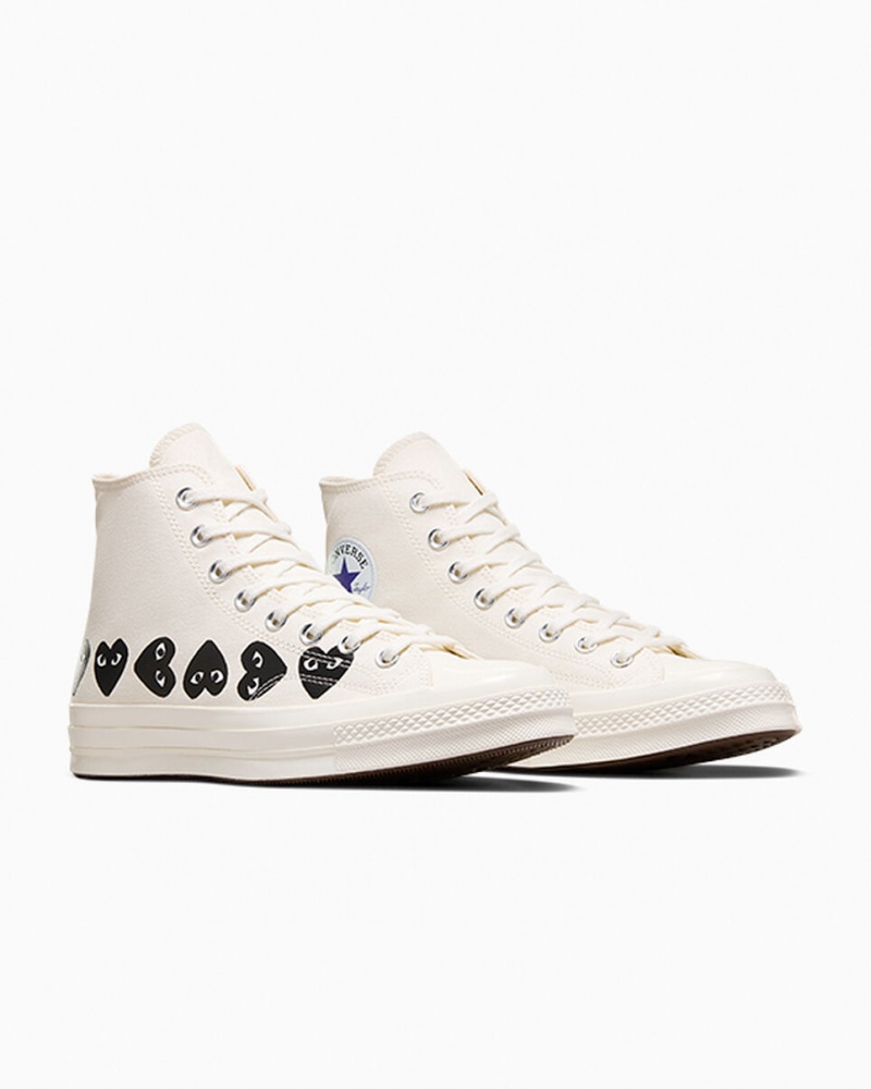 Converse Converse x Comme des Garçons PLAY Chuck 70 Multi Heart Svarta | 352YXZUAD