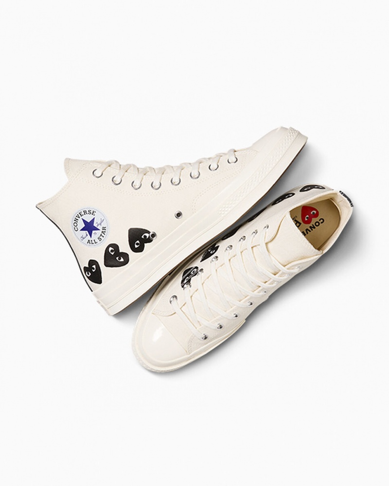 Converse Converse x Comme des Garçons PLAY Chuck 70 Multi Heart Svarta | 637KPMGUD
