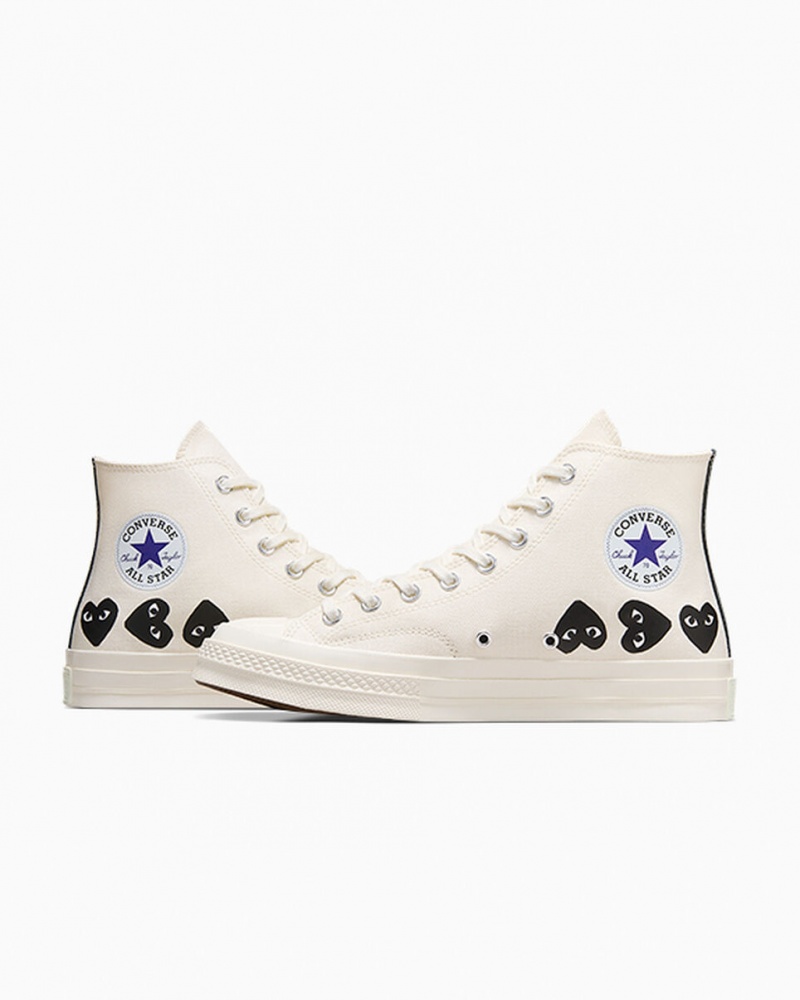 Converse Converse x Comme des Garçons PLAY Chuck 70 Multi Heart Svarta | 637KPMGUD