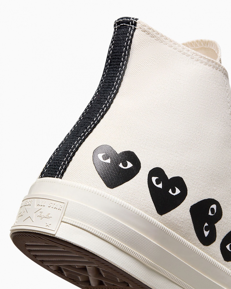 Converse Converse x Comme des Garçons PLAY Chuck 70 Multi Heart Svarta | 637KPMGUD