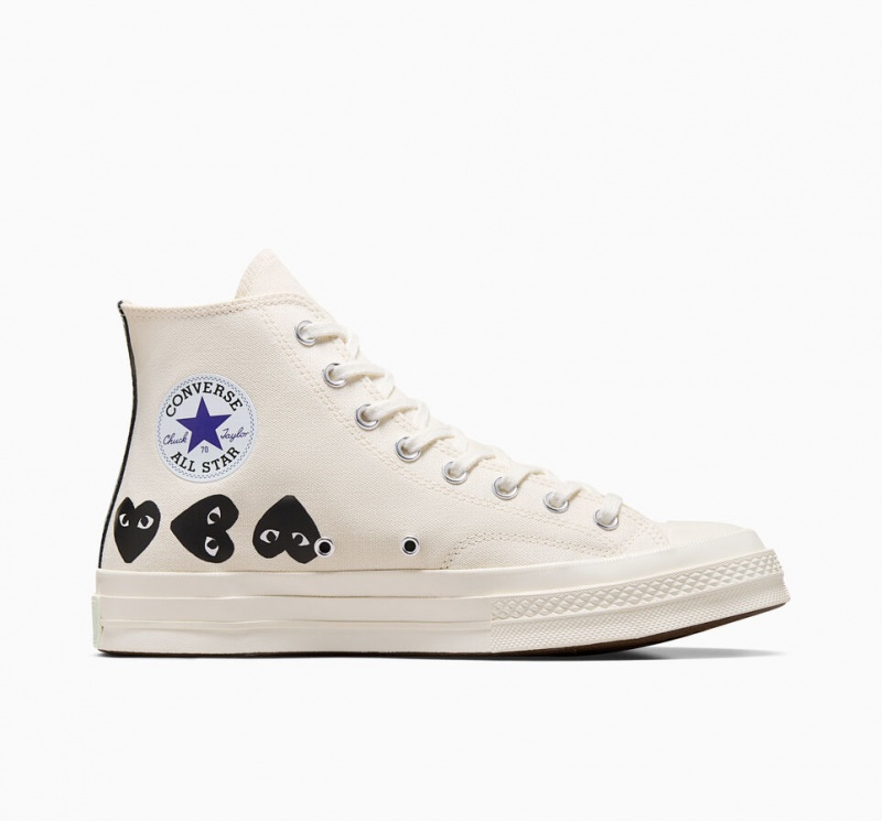 Converse Converse x Comme des Garçons PLAY Chuck 70 Multi Heart Svarta | 637KPMGUD