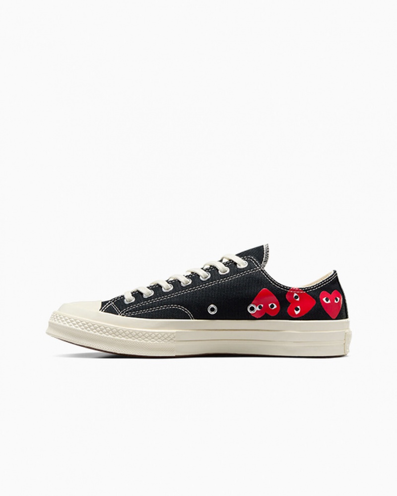 Converse Converse x Comme des Garçons PLAY Chuck 70 Multi Heart Svarta Röda | 317YJKFBM