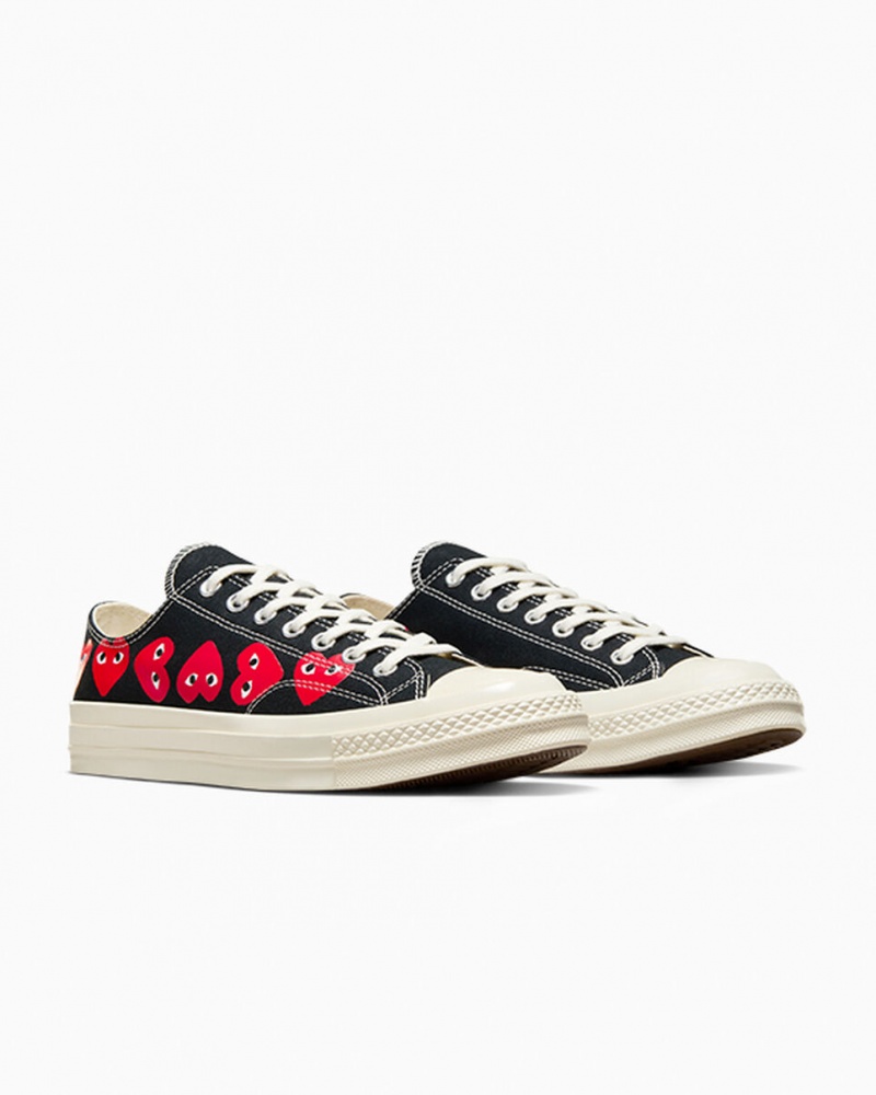 Converse Converse x Comme des Garçons PLAY Chuck 70 Multi Heart Svarta Röda | 317YJKFBM