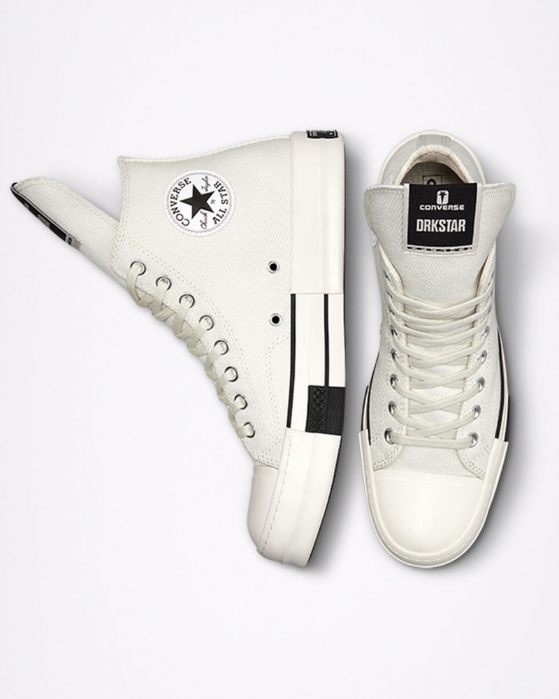 Converse Converse x DRKSHDW DRKSTAR Chuck 70 Vita Svarta | 760YQXAIE