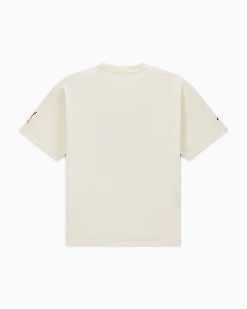 Converse Converse x LFC Anthem T-Shirt Egret | 037RFJNZE