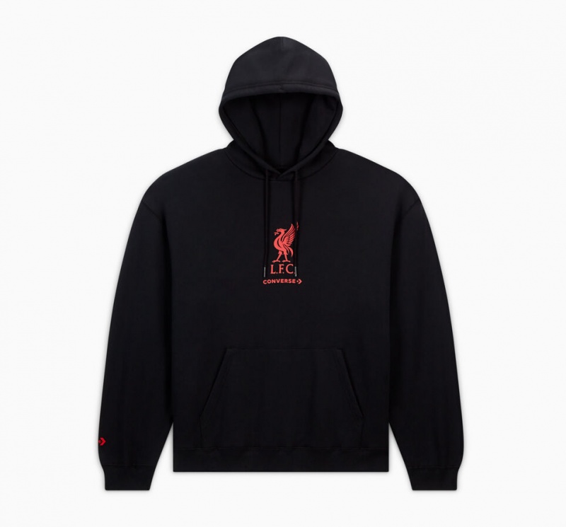 Converse Converse x LFC Loose-Fit Hoodie Svarta | 765QSUEVR