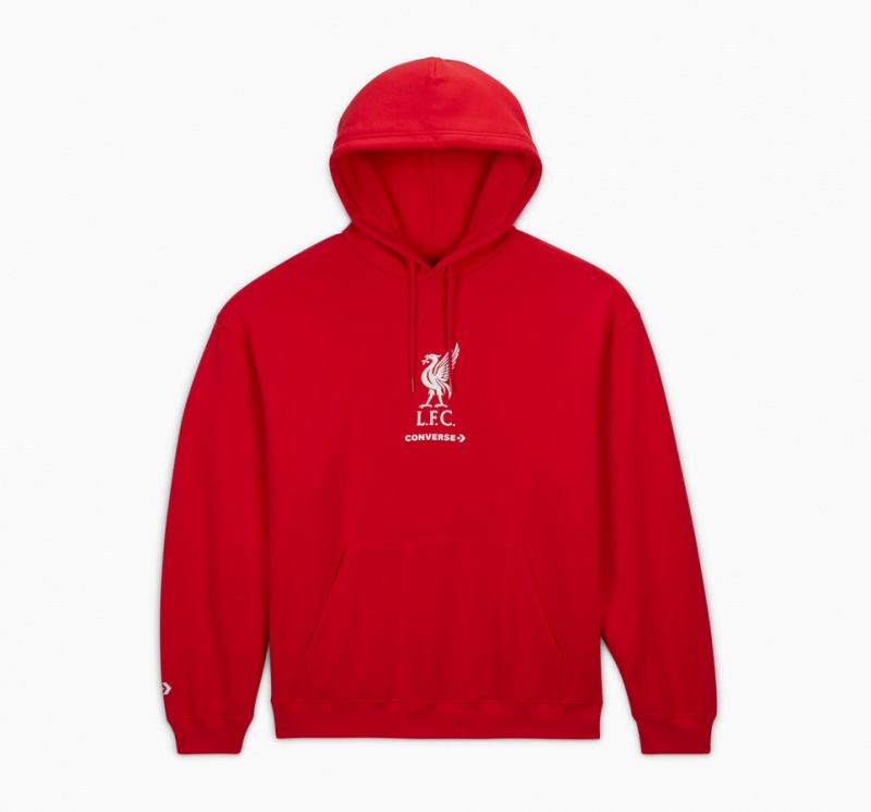 Converse Converse x LFC Loose-Fit Hoodie Tomato | 187GRLQZN