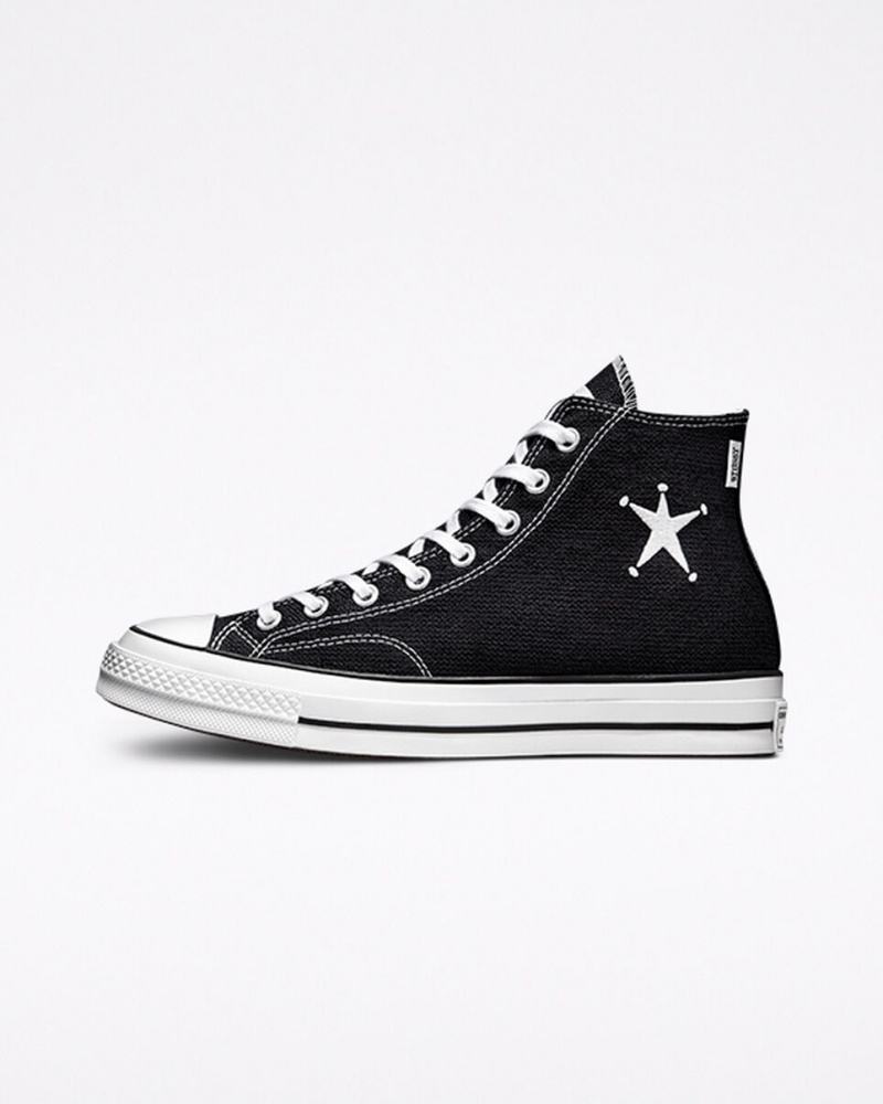 Converse Converse x Stüssy Chuck 70 Svarta Vita Svarta | 931KHSYPR
