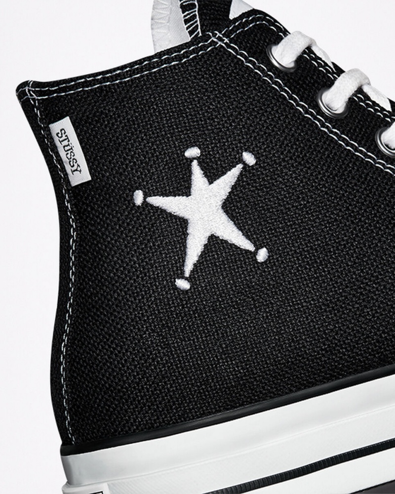 Converse Converse x Stüssy Chuck 70 Svarta Vita Svarta | 931KHSYPR