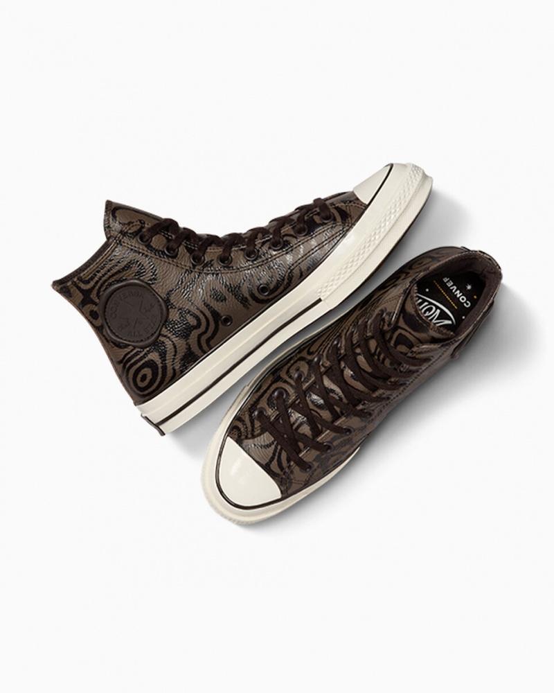 Converse Converse x Wonka Chuck 70 Chocolate Swirl Bruna | 051NHDUFO