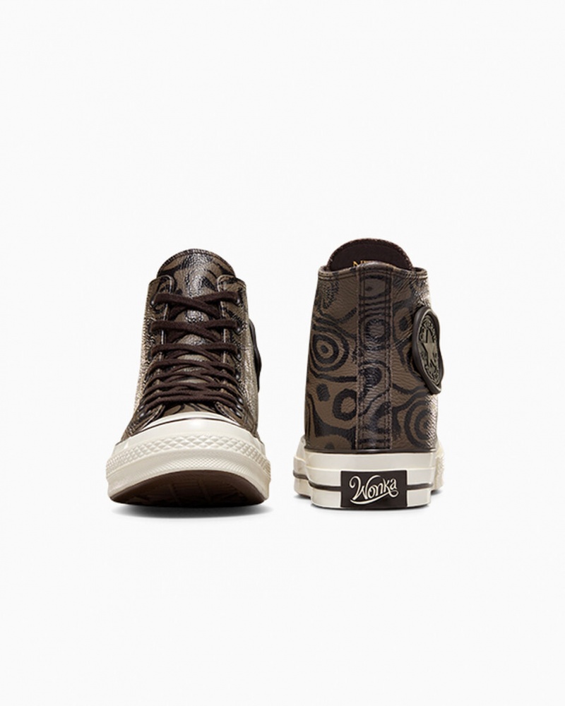 Converse Converse x Wonka Chuck 70 Chocolate Swirl Bruna | 051NHDUFO