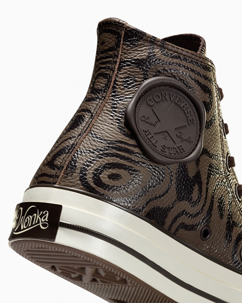 Converse Converse x Wonka Chuck 70 Chocolate Swirl Bruna | 051NHDUFO